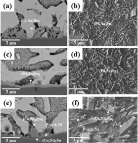 激光焊接后的焊點SEM圖。 激光焊接后的焊點SEM圖。